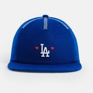 Madhappy Dodgers Blue LA Cap with Red Heart Accents